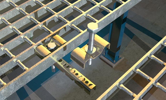 Grating Continuity Clips