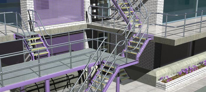 Architectural Steel Walkways